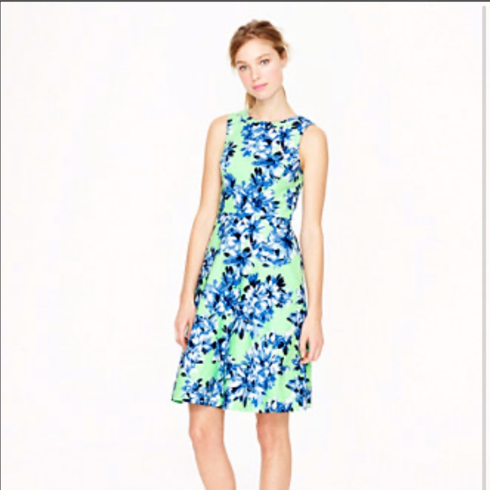 J.crew floral dress with full skirt